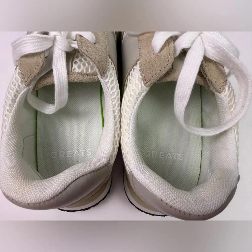 NWOB Greats Brooklyn McCarren Runners Cream Size Women 7.5 Men 5.5 Evereve